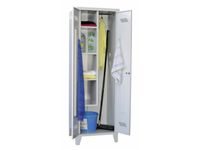 bezemkast RAL7035 HxBxD 1850x600x500mm links 4legborden