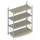 Breedvakstelling Basisveld 2500x1800x800mm 4 Houten Legborden 600kg