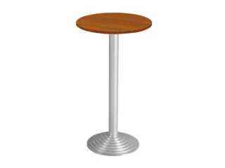Statafel Gietijzeren Poot 110cm Blad Ø60cm Aluminiumkleurig - 1