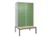 locker voor scheiding van kleding,HxBxD 2120x1200x815mm,4vak