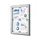 Vitrinebord Quantore luxe 4x A4 zilver