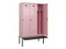 armoire vestiaire avec banc noir et blanc,HxlxP 2120x1200x815mm
