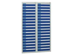 ladekast HxBxD 1800x1000x500mm 34laden vergrendeling RAL7035 RAL5010