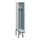 locker met bank,voor scheiding van kleding,HxBxD 2120x300x815mm,1vak