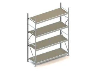 Breedvakstelling Basisveld 2500x1800x650mm 4 Houten Legborden 600kg - 1