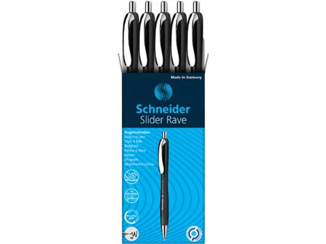Balpen Slider Rave XB zwart