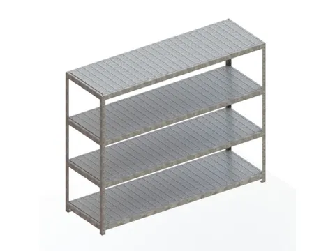 Breedvakstelling HxLxD 1970x2504x800mm vaklast 400kg 4 stalen panelen