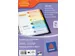 Intercalaire Avery Readyindex 9 perf 6 onglets 1-6 assorti