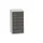 ladekast HxBxD 1000x525x550mm 7laden romp RAL7035 front RAL7016
