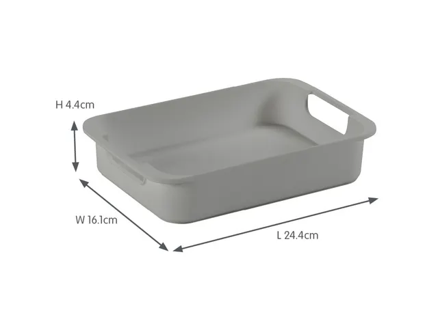 Sigma Home tray maat S lichtgrijs - buitenmaten 24,4x16,1x4,4cm