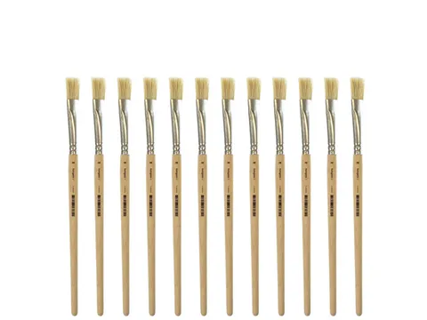 Lyonse penseel Kangaro #14 kort ongelakt hout doos a 12 stuks