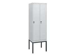 locker,HxBxD 1950x600x500mm,2vak,vak B 300mm,draaigrendel