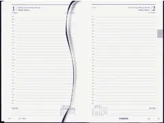 Agenda 2027 Brepols Saturnus Luxe 1dag/1pagina zwart