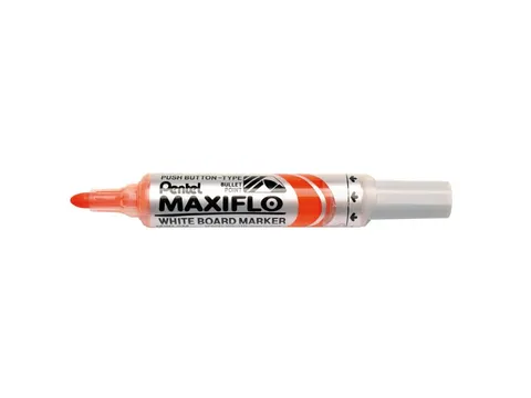 Viltstift Pentel MWL5M Maxiflo whiteboard rond 3mm oranje