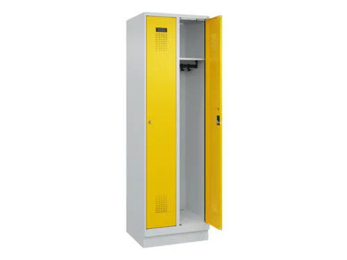 locker,HxBxD 1950x600x500mm,2vak,vak B 300mm,cil.-slot,sokkel