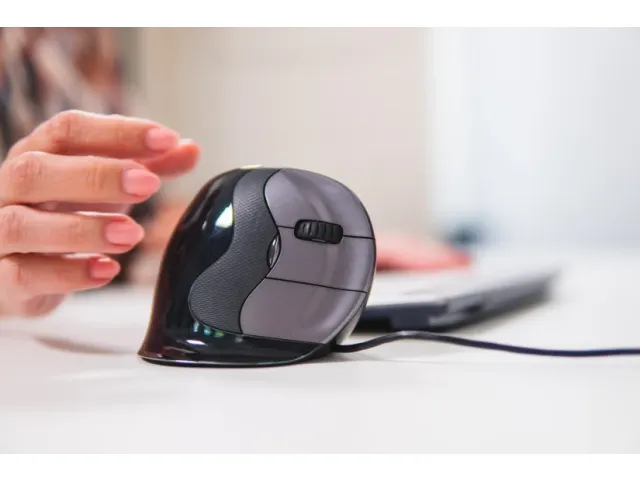 Evoluent D Ergonomische muis bedraad rechts Antraciet Large