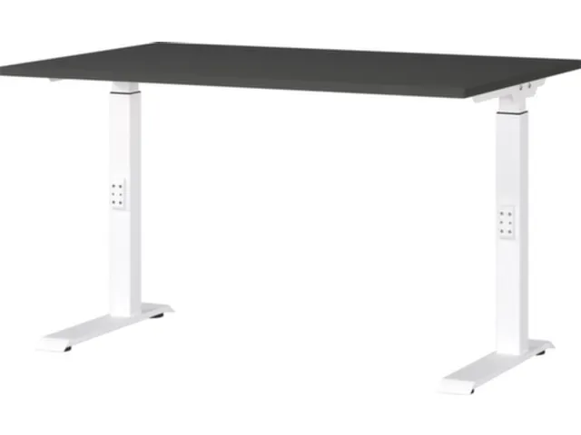 In hoogte verstelbaar bureau,HxBxD 680-910x1200x800mm,blad grafiet