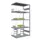 Rvs Inhaakstelling Aanbouw 2000x1010x635mm 5legborden Vaklast 200kg