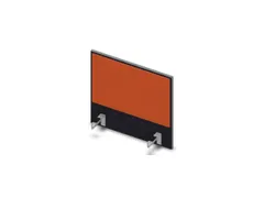 opzetpaneel bureau aanbouw zijkant CC-zwart BN3012-oranje 600mm