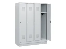 schoollocker,HxBxD 1630x1200x500mm,4vak,vak B 300mm,cil.-slot,sokkel