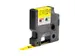 Labeltape Dymo Rhino 18432 12mmx5.5m Vinyl Zwart Op Geel