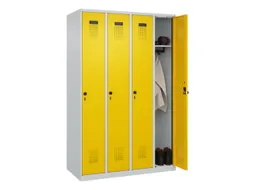 locker,HxBxD 1850x1200x500mm,4vak,vak B 300mm,draaigrendel