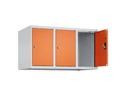 opzetkast,v. locker,3vak.,vak B 300mm,HxBxD 500x900x500mm,cilinderslot