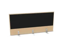 opzetpaneel,v. bureau,aanbouw achter,B 1200mm,NE-esdoorn,BN8033-zwart