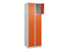 lockerkast,HxBxD 1850x600x500mm,2x4vakken,vak B 300mm,cil.-slot