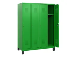 schoollocker,HxBxD 1630x1200x500mm,4vak,vak B 300mm,cil.-slot,voeten