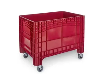 container met grote capaciteit,HxLxB 730x1200x800mm,354l,PE,rood - 1