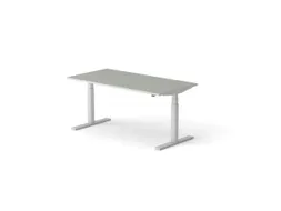 Elektrisch ihv bureau HxBxD 640-1300x1600x800mm blad grijs