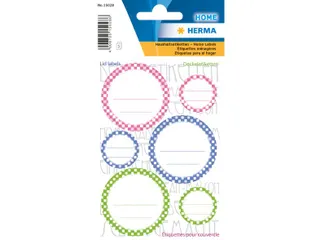 Etiket Herma 15028 Keuken Rond voor Deksel assorti 3 vel - 1
