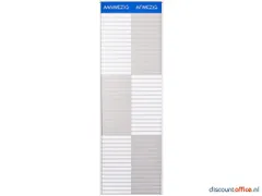 In-uit Bord 45 Namen Aluminium Aan/afwezigheidsbord