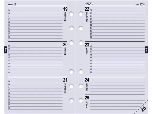 Agendavulling 2027 Kalpa Senior 7dagen/2pagina's