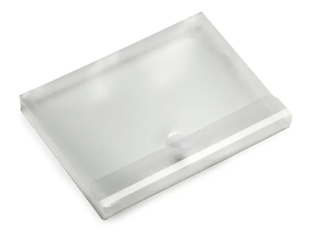 Enveloptas HF2 A4 330x250x30mm dwars PP transparant wit