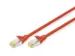 CAT 6A S-FTP patchkabel Cu LSZH AWG 26/7 Lengte 0,5m Rood