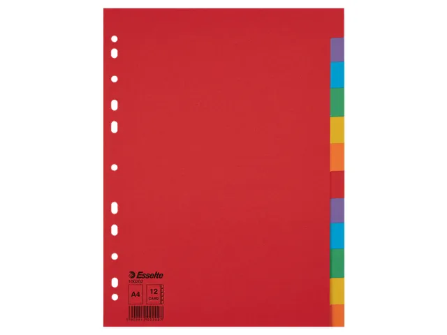 Tabblad Esselte A4 11-Gaats Karton 12-Delig Zonder Voorblad