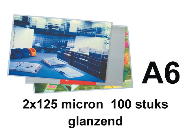 Lamineerhoes Gbc A6 125 micron glanzend | LamineermachineShop.nl
