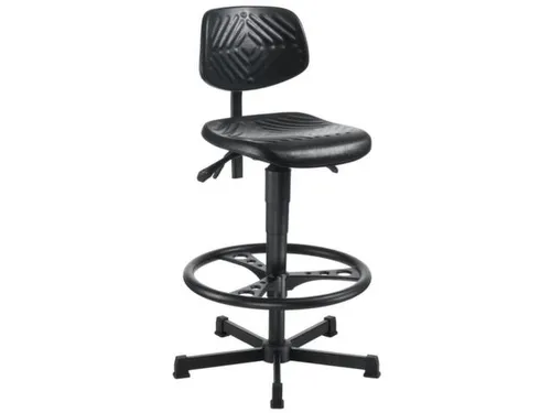 Werkplaatsstoel Zit H 570-820mm Voetkruis Rechthoekige Staalbuis