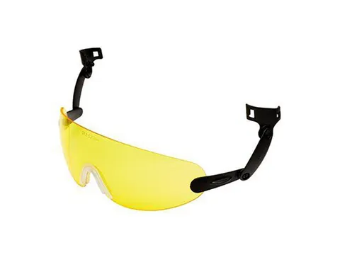 3M V9A veiligheidsbril, gele lens, zwart montuur, per stuk