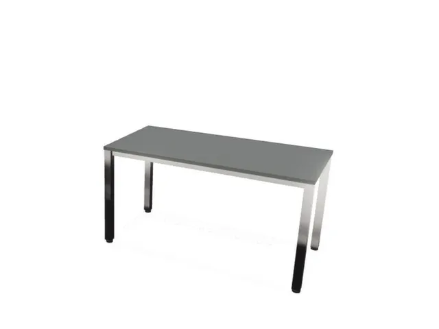 vergadertafel,HxBxD 740x1400x700mm,rechthoekig,MS-donkergrijs