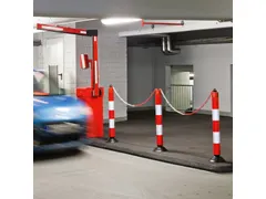 hoofdpin,HxØ 1050x100mm,PE,rood/wit,retro-reflecterend