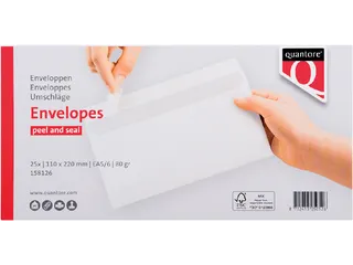 Envelop Quantore Bank Ea5/6 110x220mm Wit Zelfklevend - 3