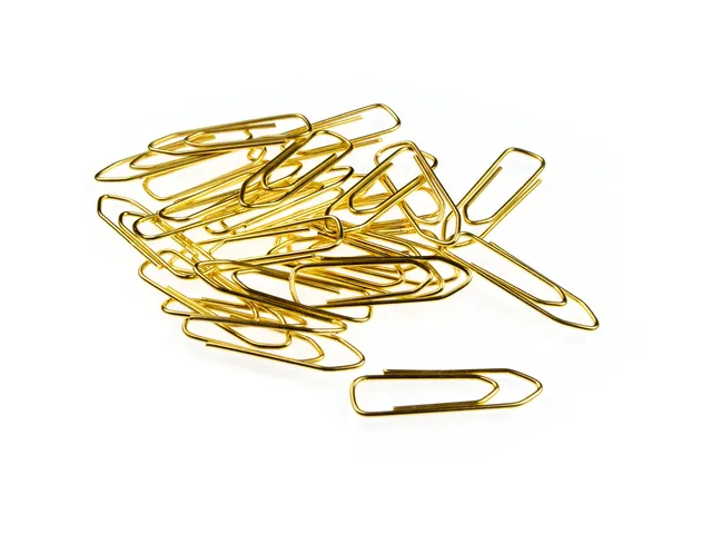 Attaches trombones Kangaro 26 mm, laiton, angulaire, 125 pièces dans