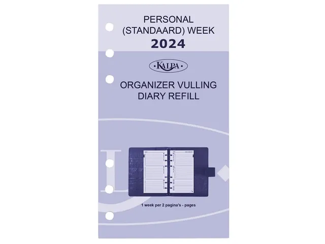 Agendavulling 2027 Kalpa Personal jaardoos 7dagen/2pagina's