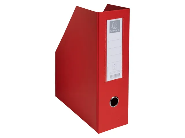 Tijdschriftenhouder PP rug100mm rood