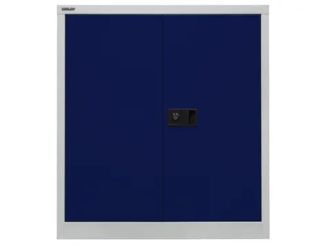 kantoorkast openslaande deuren HxBxD 1000x914x400mm Stalen Blauw Grijs