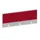 baliepaneel v. bureau aanbouw achter MP-lichtgrijs BN4011-rood 1200mm