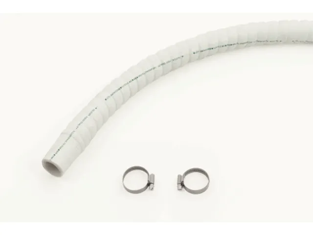 Slang 3 meter autoclaaf silicon wit gewapend